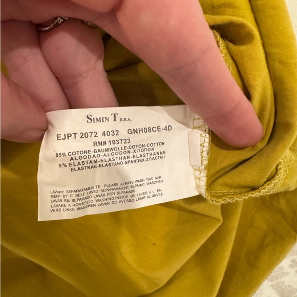 Emporio Armani women’s Yellow Graphic T-Shirt - Picture 5 of 7